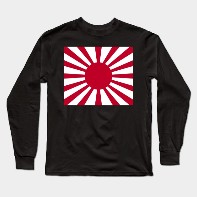 Imperial Japan Flag - Rising Sun Long Sleeve T-Shirt by SolarCross